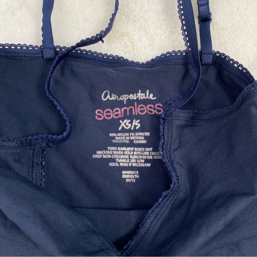 Aeropostale Navy Seamless Tank Top XS/S
